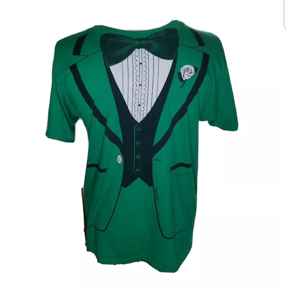 Hanes Other - Green Tuxedo Shirt 1980 Large Men Irish Large
